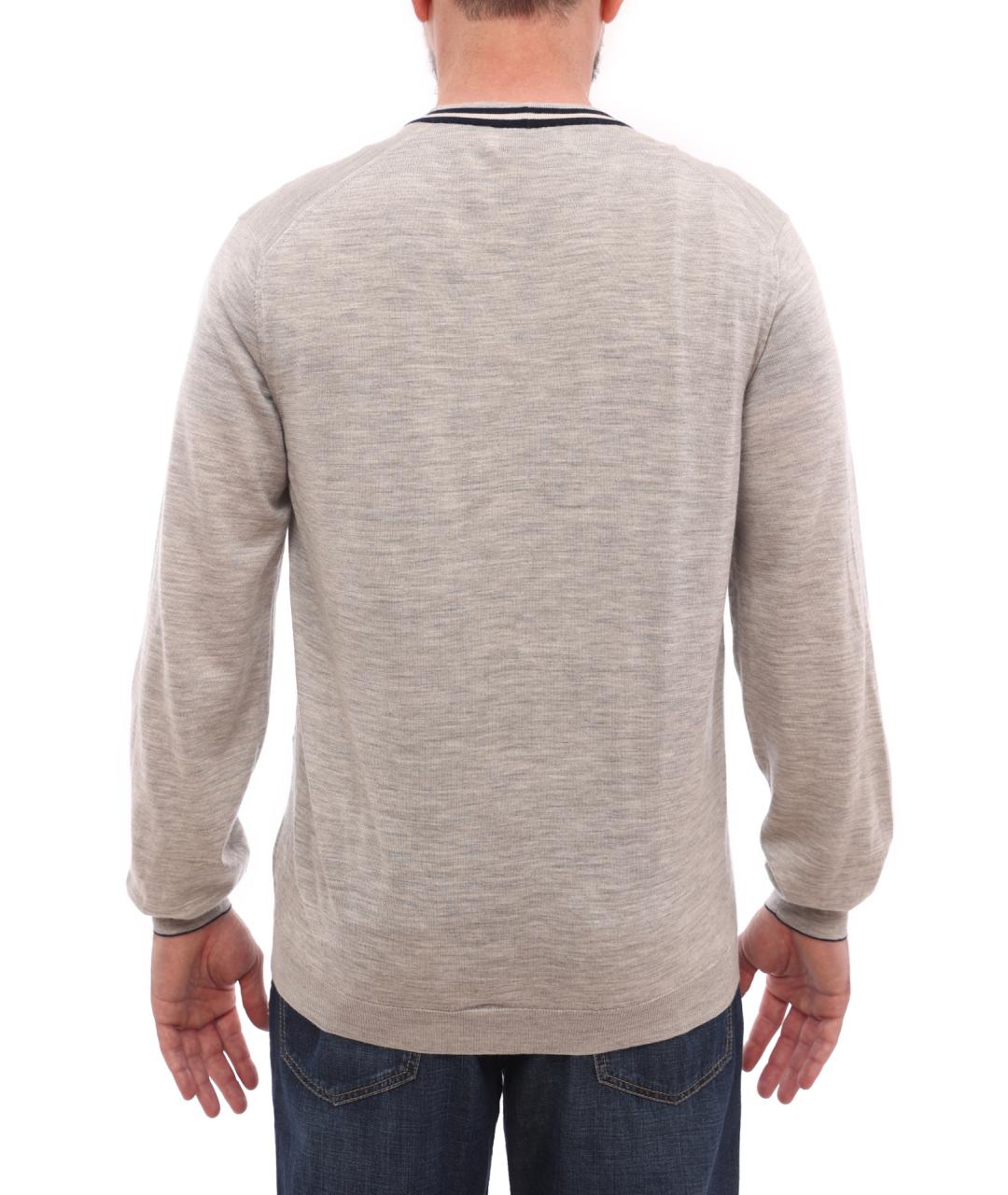 BRUNELLO CUCINELLI Серый шерстяной кардиган, фото 2