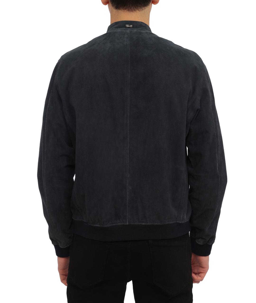 HERNO Синяя замшевая куртка, фото 4