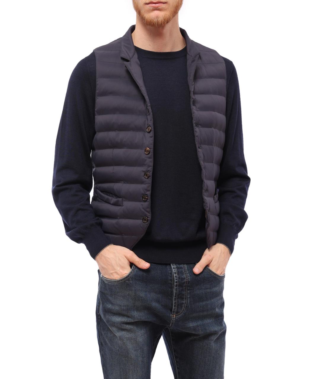 BRUNELLO CUCINELLI Серый полиамидовый жилет, фото 2