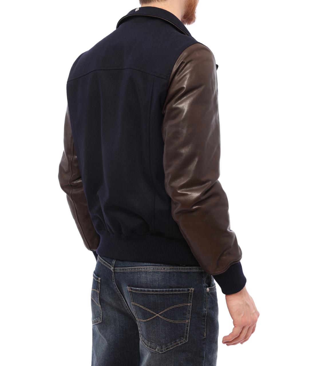 BRUNELLO CUCINELLI Темно-синяя кашемировая куртка, фото 6