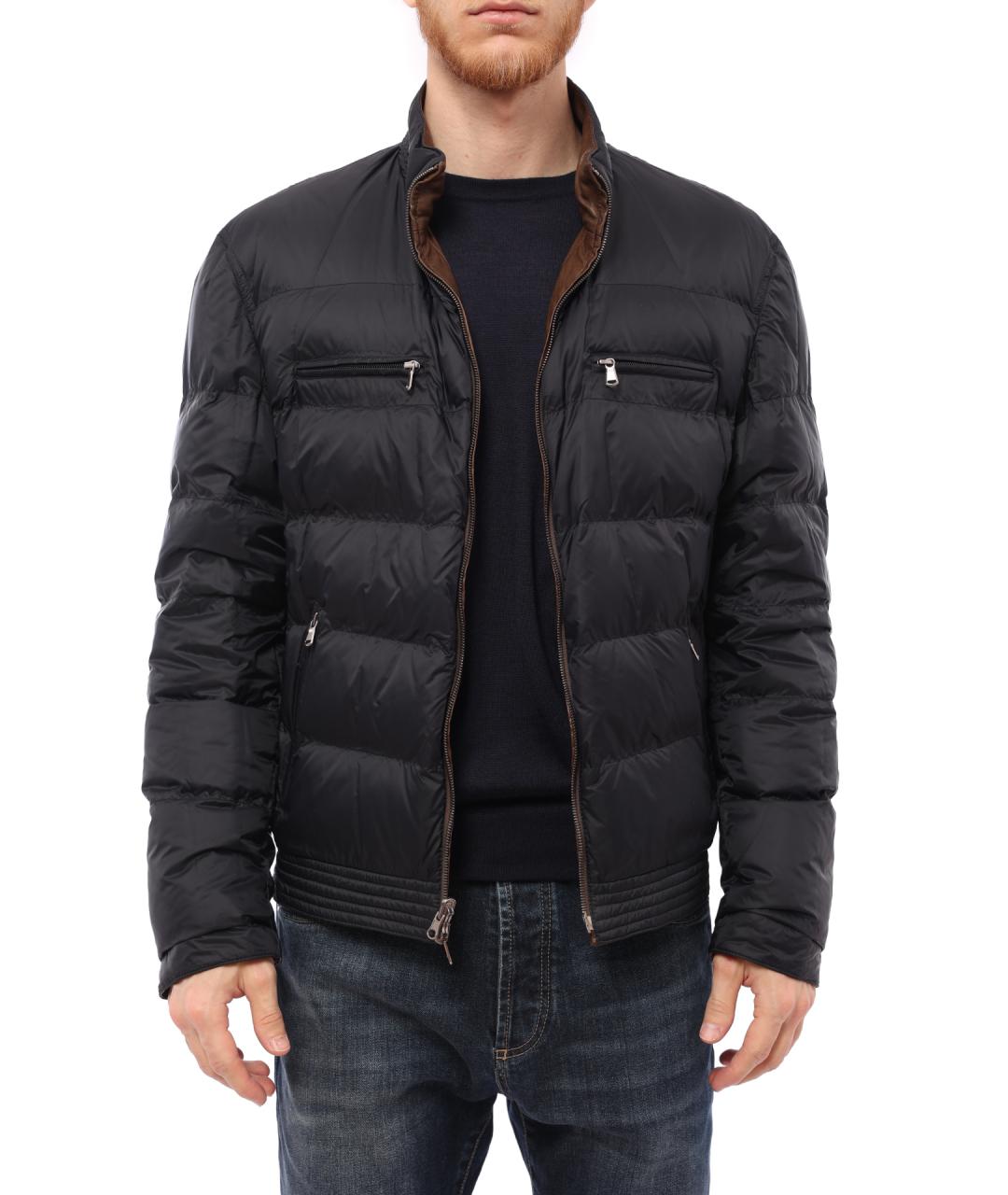 BRUNELLO CUCINELLI Коричневая кожаная куртка, фото 6