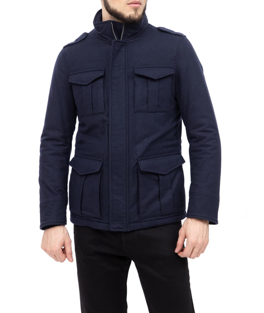 HERNO Синяя полиэстеровая куртка, фото 1