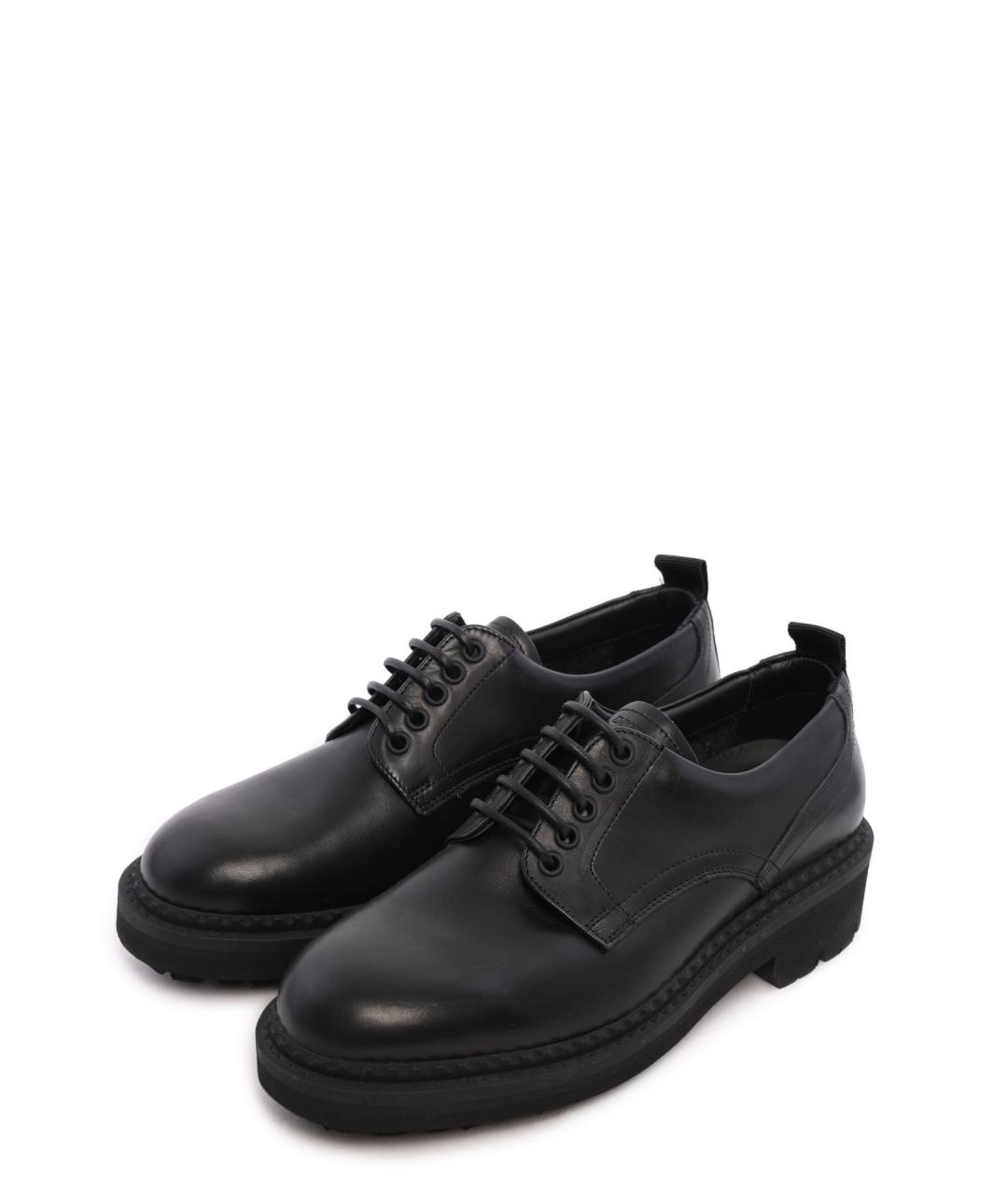 EMPORIO ARMANI Черные кожаные туфли, фото 3