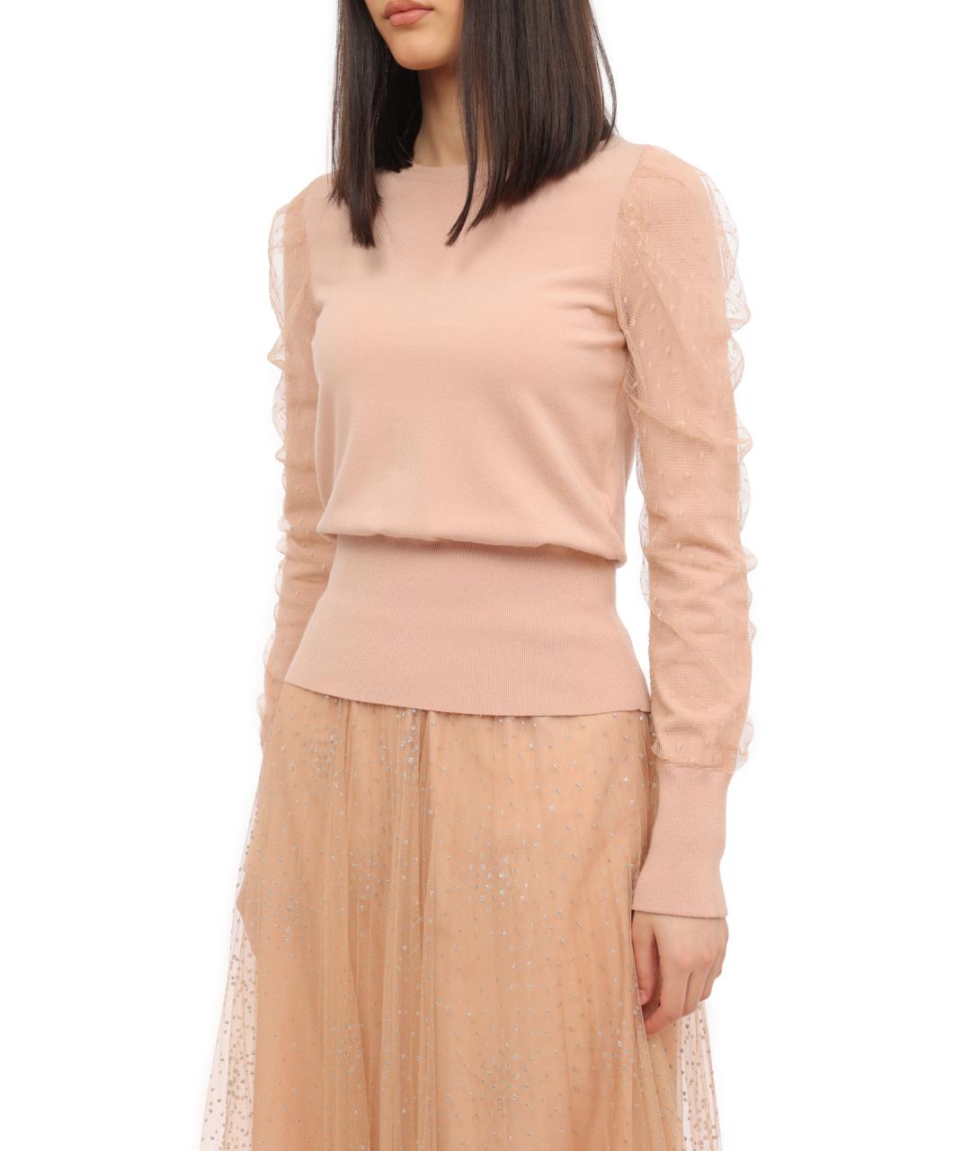 VALENTINO Розовый вискозный джемпер / свитер, фото 3