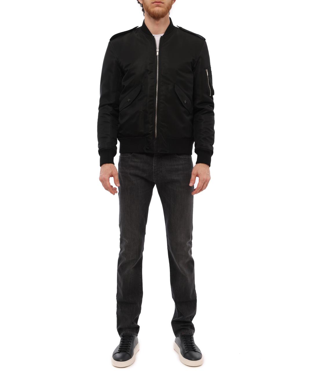 SAINT LAURENT Черная полиамидовая куртка, фото 2