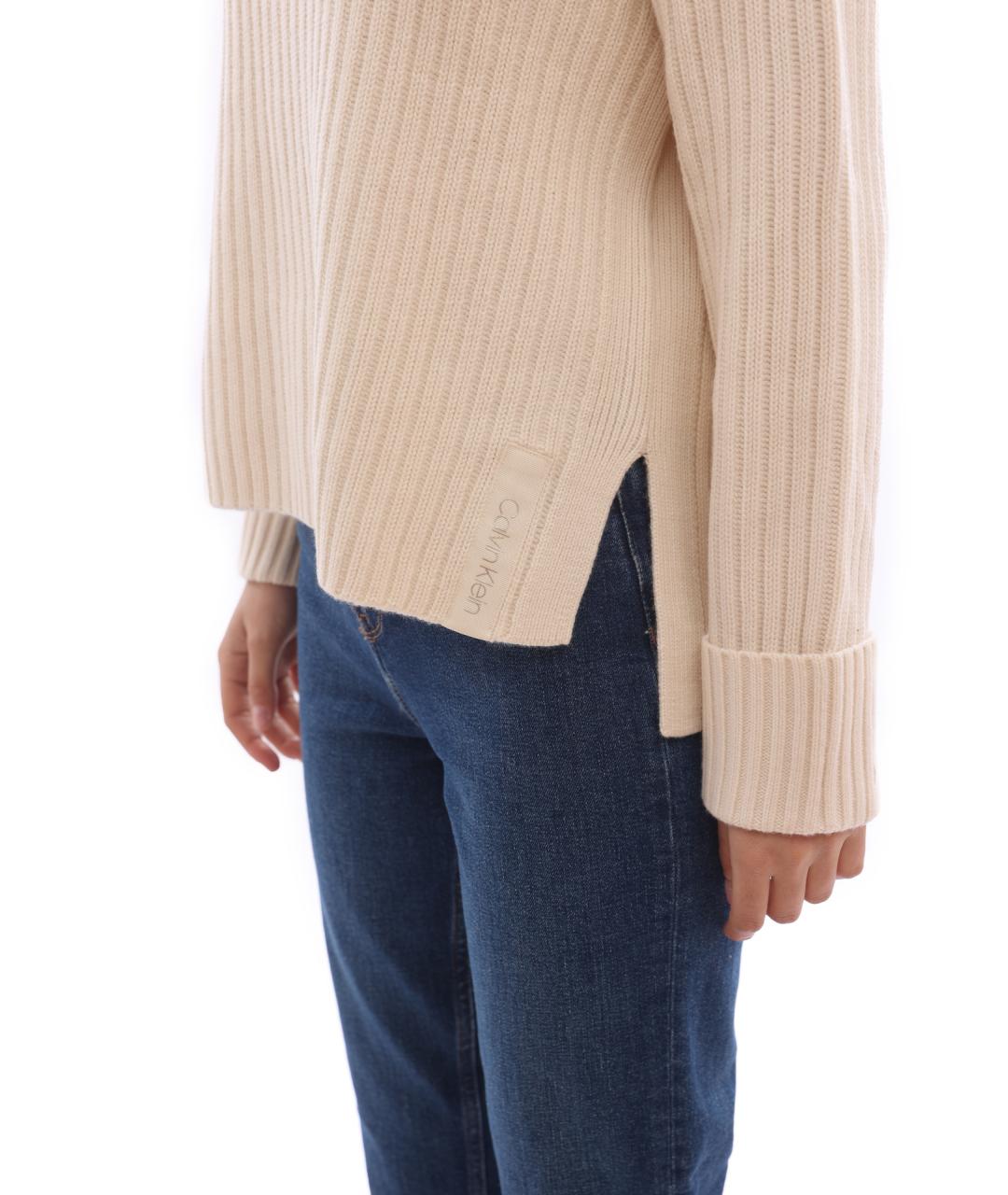 CALVIN KLEIN Белый джемпер / свитер, фото 4