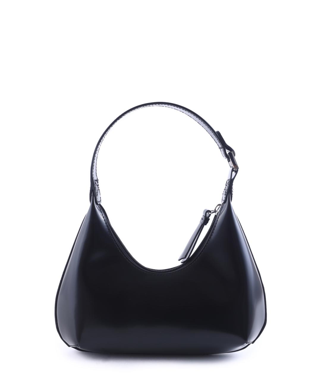 BY FAR Черная кожаная сумка через плечо, фото 3