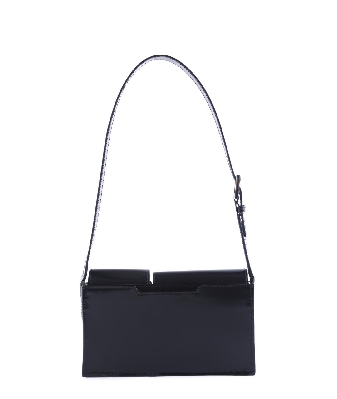 BY FAR Черная кожаная сумка через плечо, фото 4