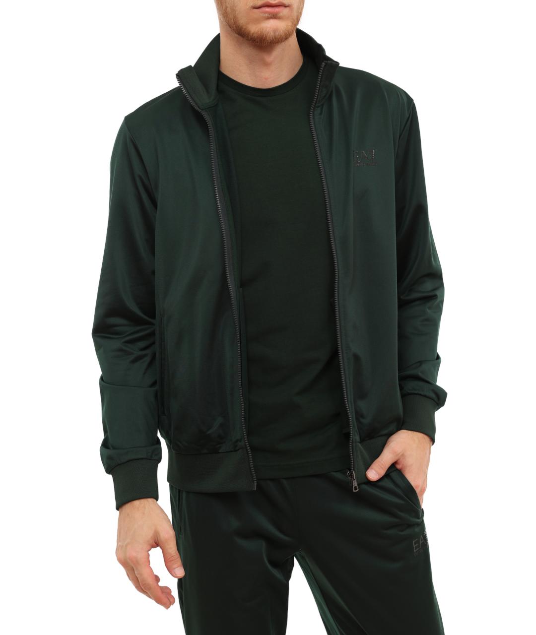 EA7 Зеленый полиэстеровый спортивный костюм, фото 2