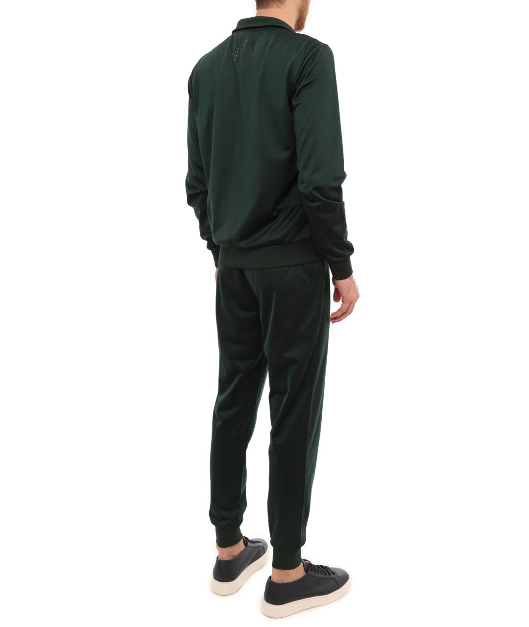 EA7 Зеленый полиэстеровый спортивный костюм, фото 6