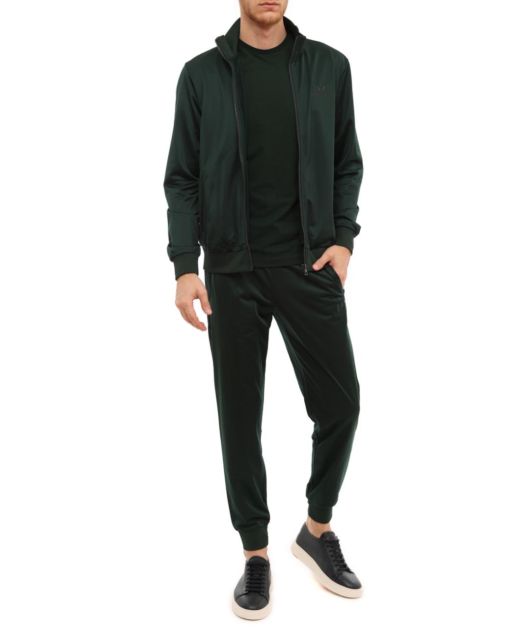 EA7 Зеленый полиэстеровый спортивный костюм, фото 1