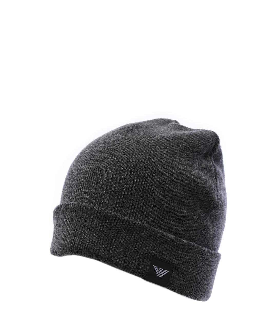 EMPORIO ARMANI Серая шапка, фото 4