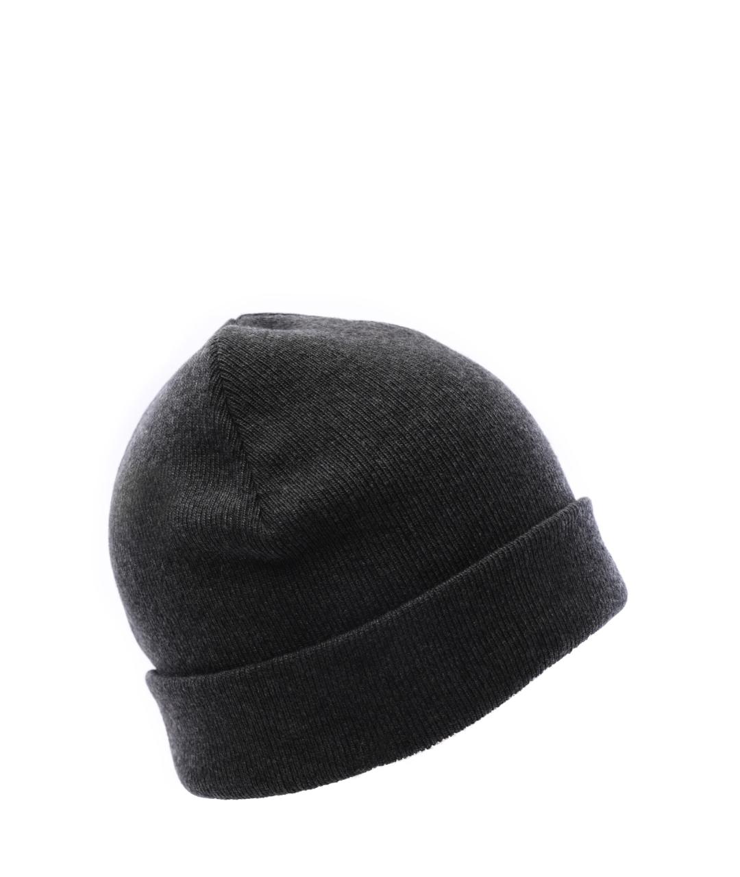 EMPORIO ARMANI Серая шапка, фото 2