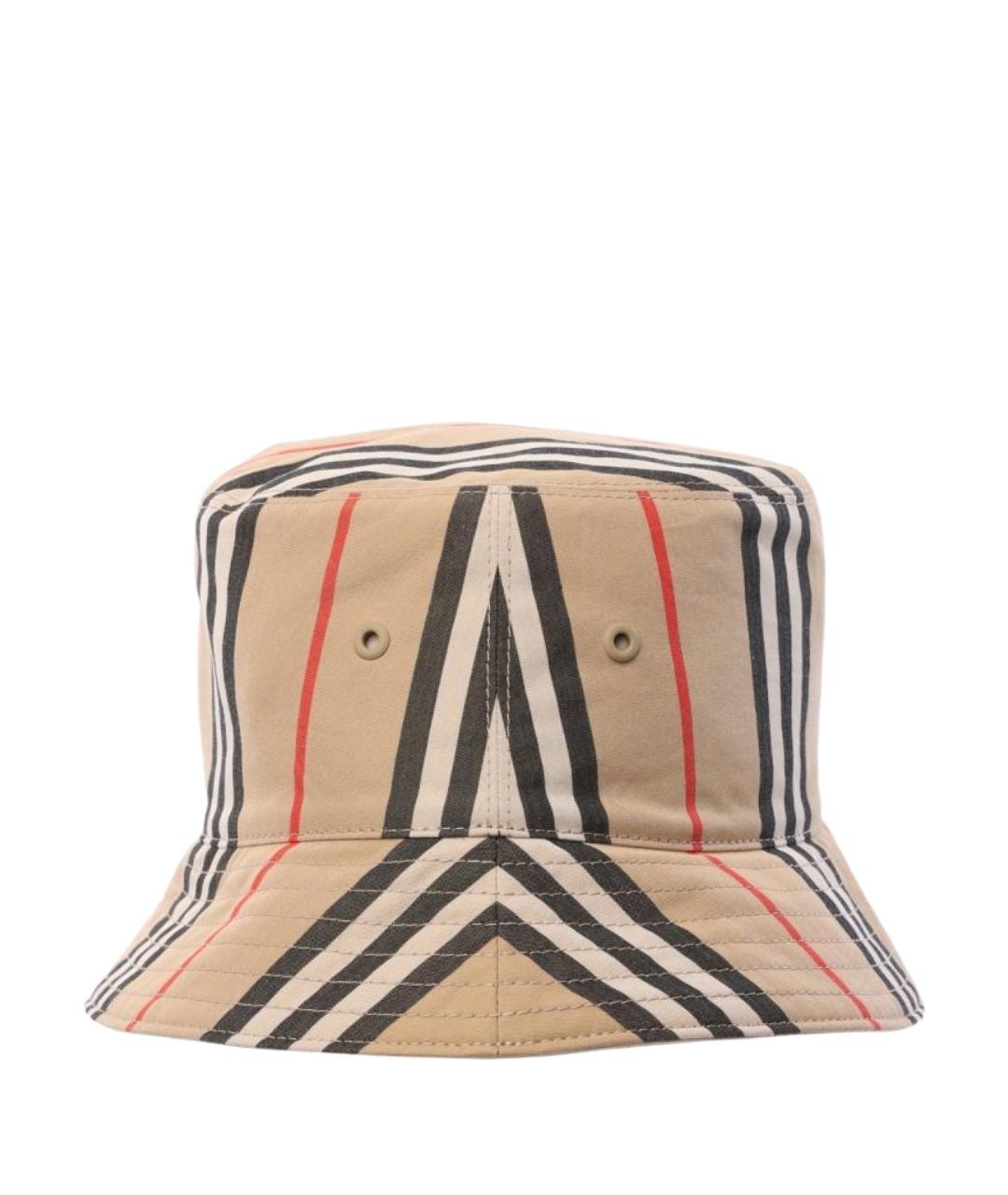 BURBERRY Бежевая хлопковая кепка/бейсболка, фото 1