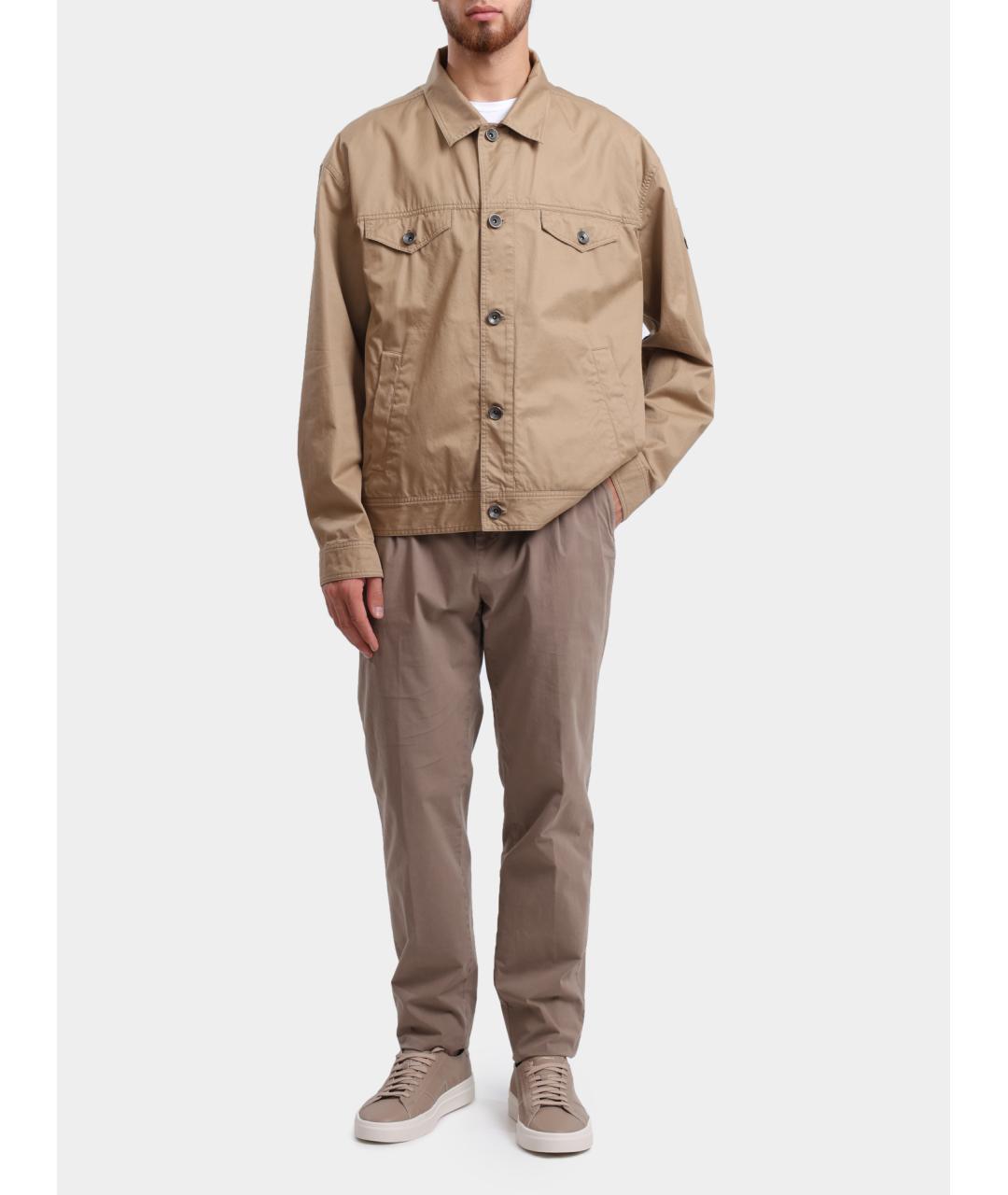 HERNO Бежевая хлопковая куртка, фото 2