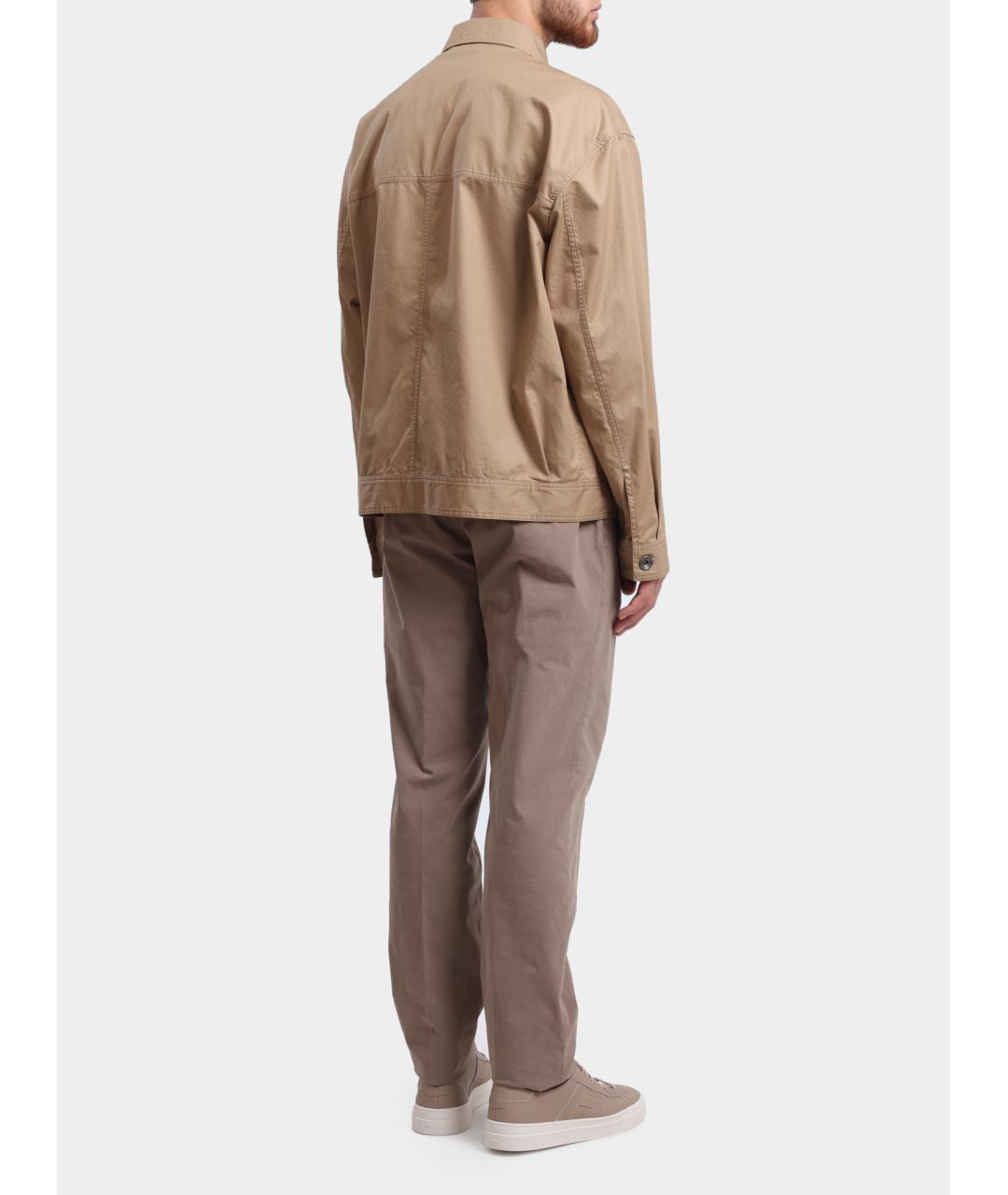 HERNO Бежевая хлопковая куртка, фото 4
