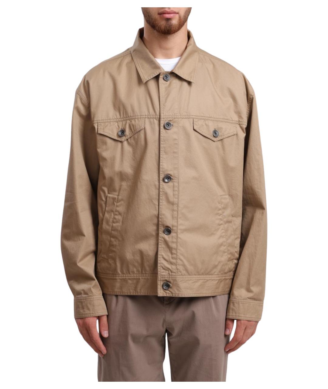 HERNO Бежевая хлопковая куртка, фото 1