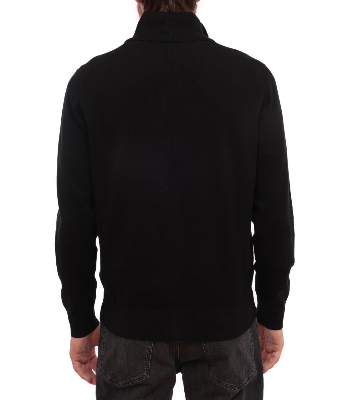 HUGO BOSS Черный хлопковый джемпер / свитер, фото 4