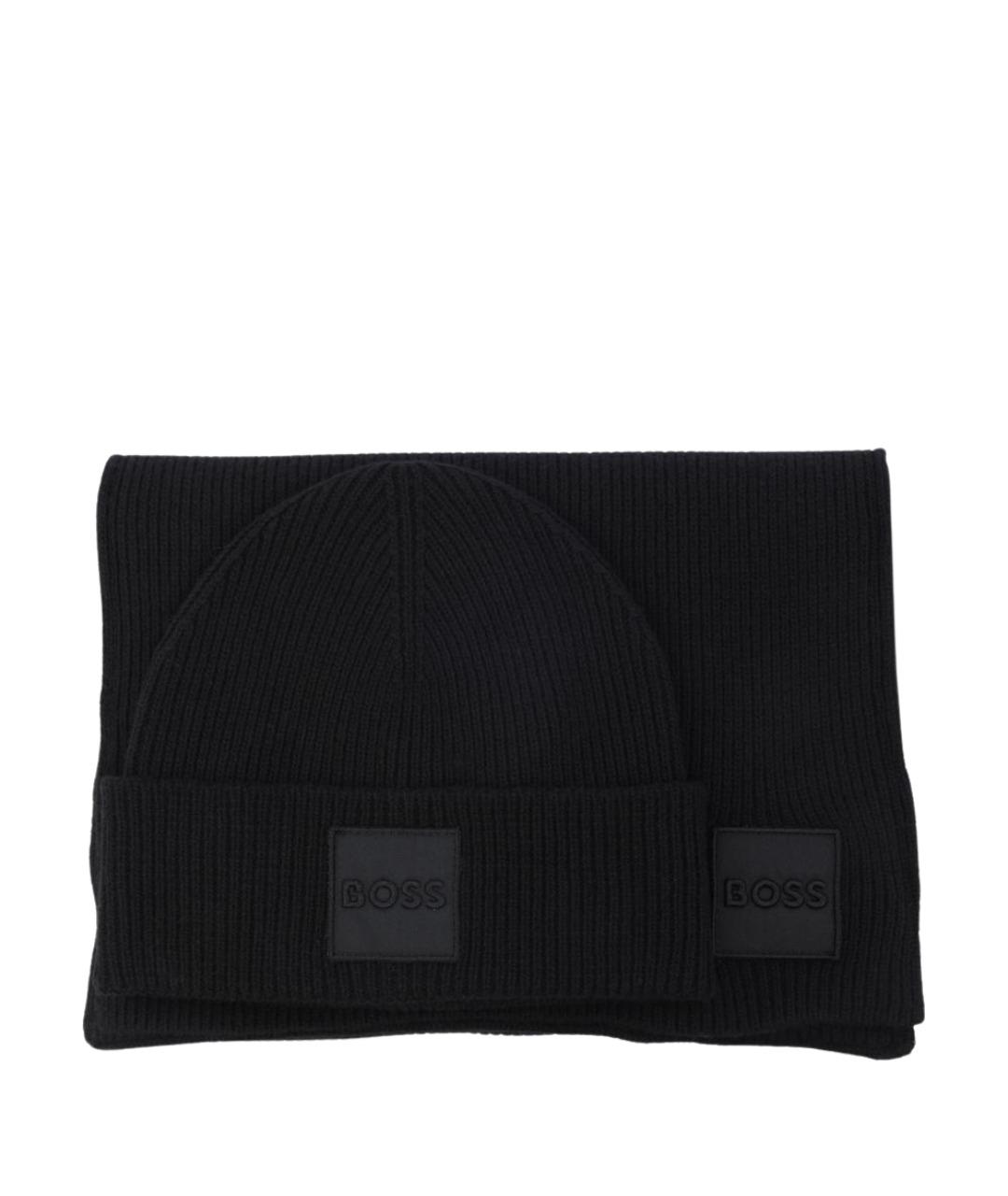 HUGO BOSS Черная шапка, фото 1