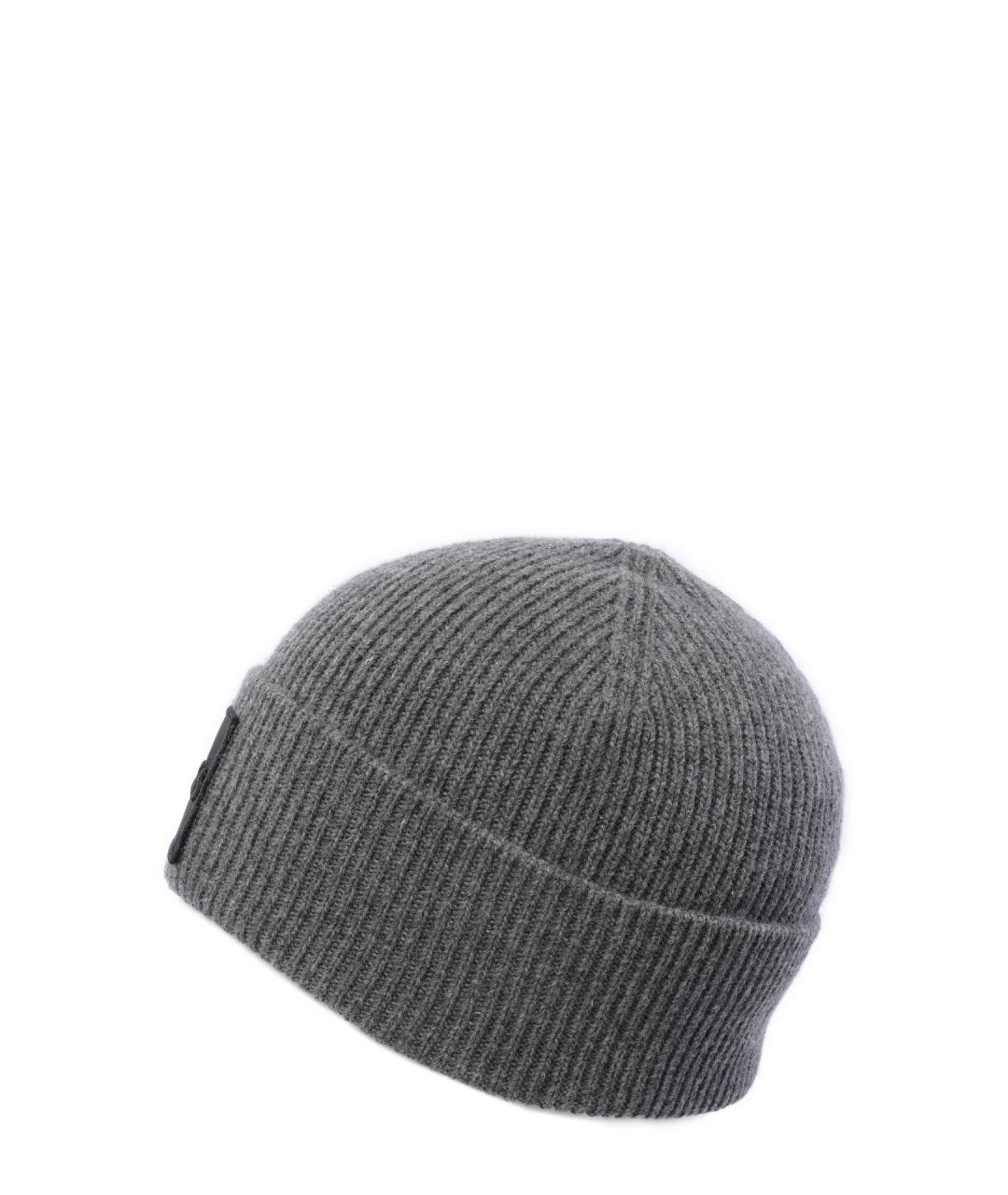 HUGO BOSS Серая шапка, фото 2