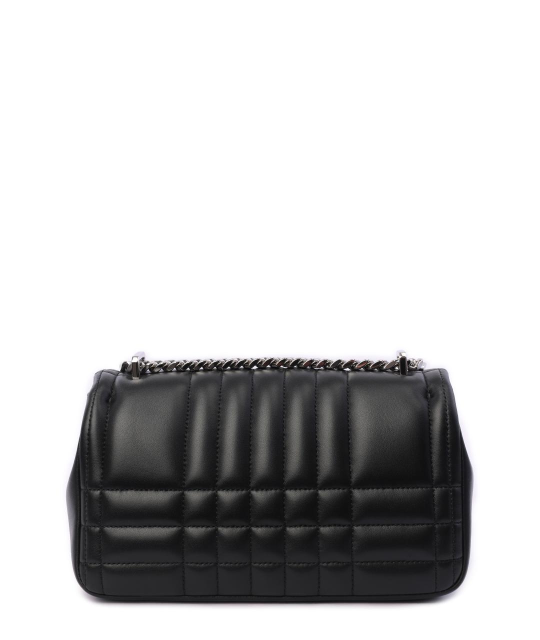 BURBERRY Черная кожаная сумка через плечо, фото 3