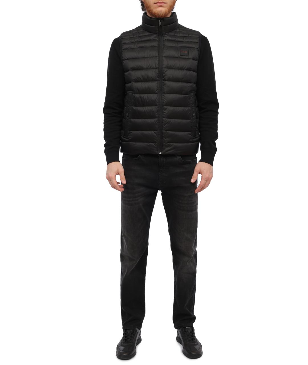 HUGO BOSS Черный полиамидовый жилет, фото 2