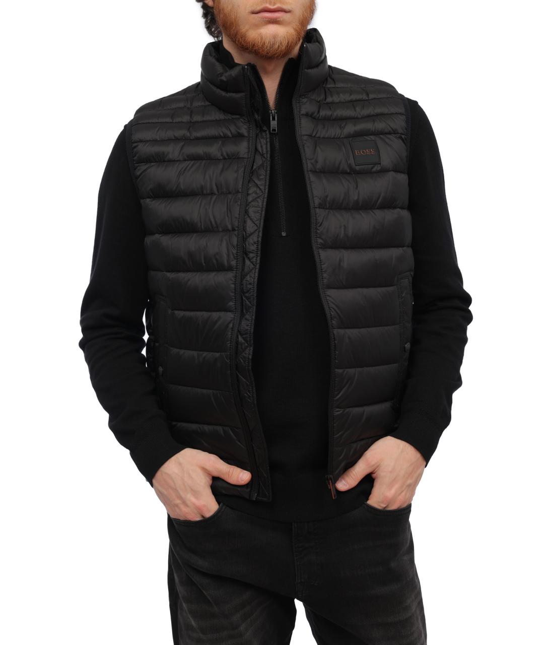 HUGO BOSS Черный полиамидовый жилет, фото 1