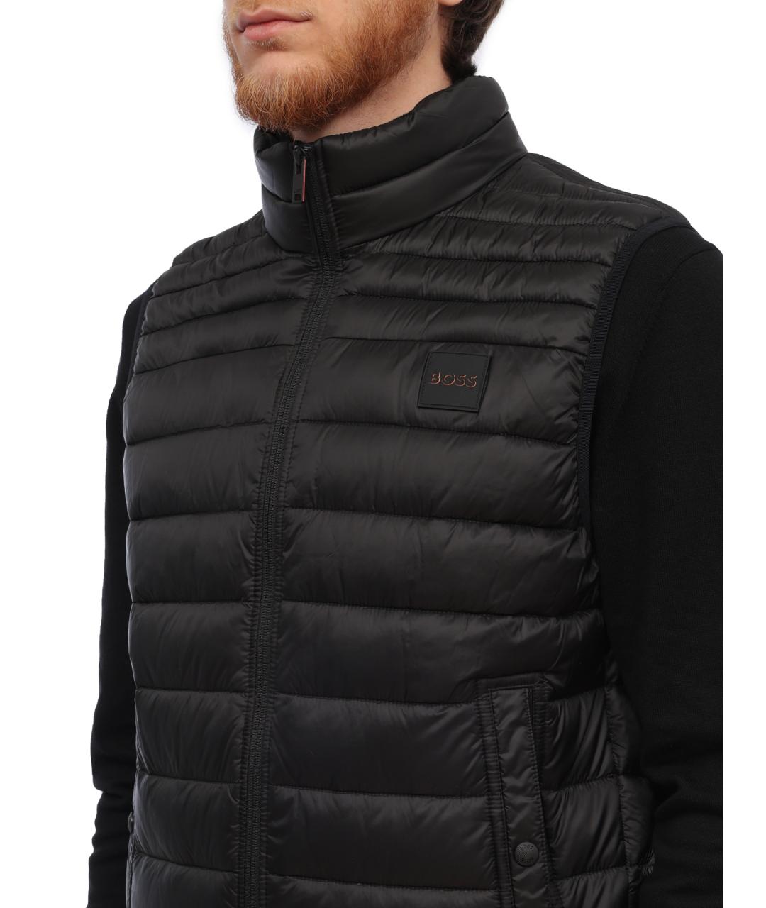 HUGO BOSS Черный полиамидовый жилет, фото 4