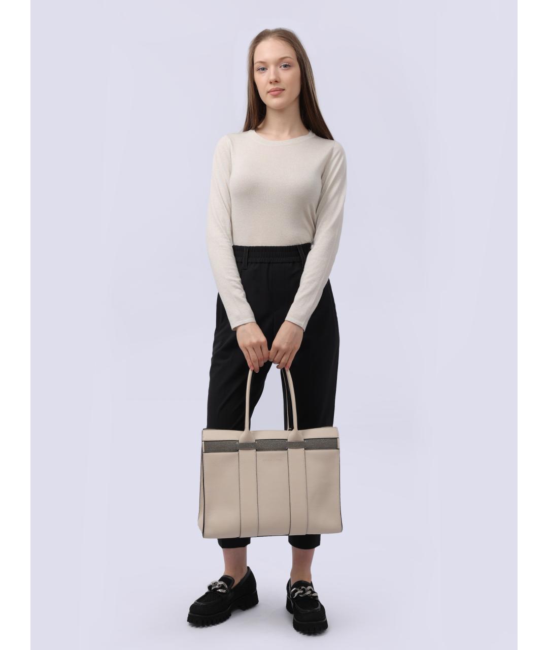 BRUNELLO CUCINELLI Белый шерстяной джемпер / свитер, фото 2