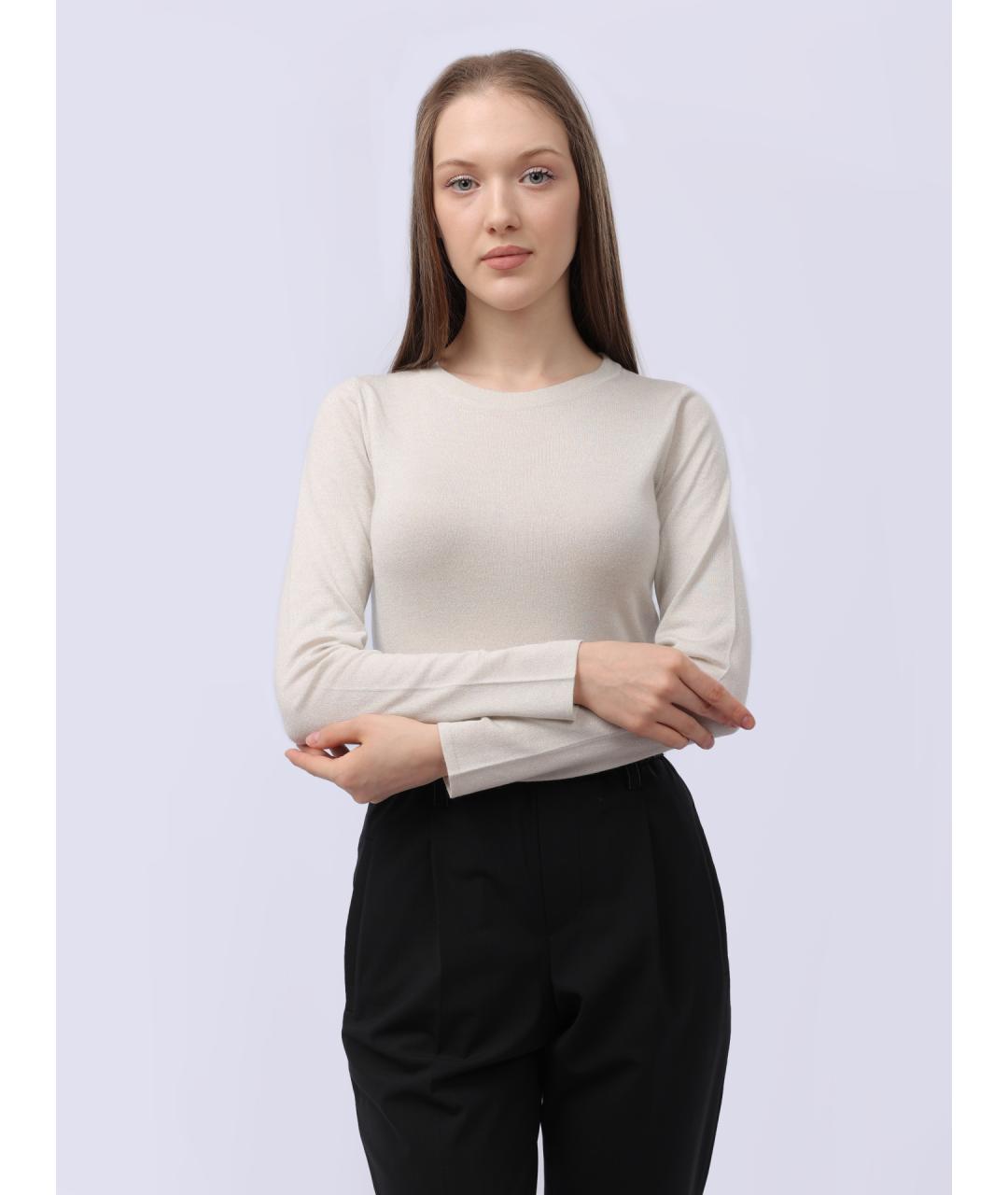 BRUNELLO CUCINELLI Белый шерстяной джемпер / свитер, фото 4