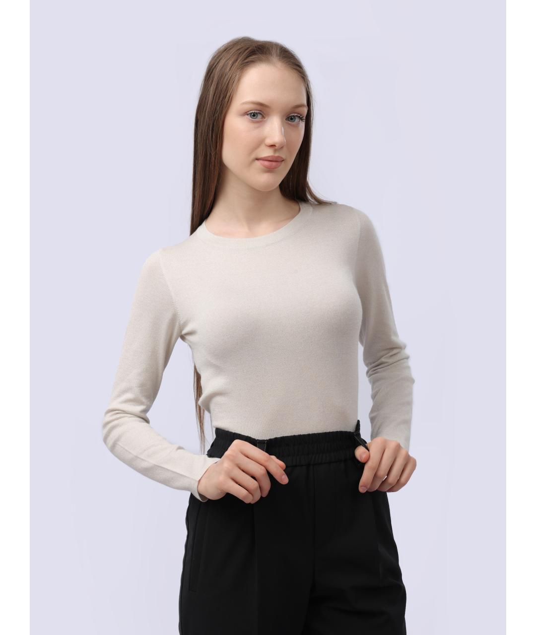 BRUNELLO CUCINELLI Белый шерстяной джемпер / свитер, фото 3