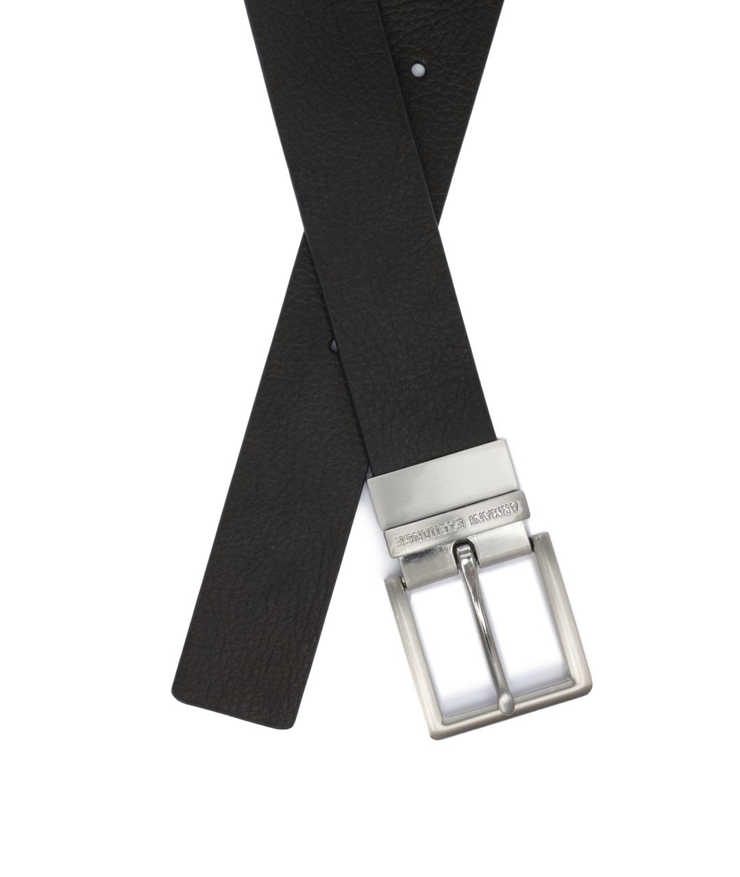 ARMANI EXCHANGE Черный кожаный ремень, фото 1