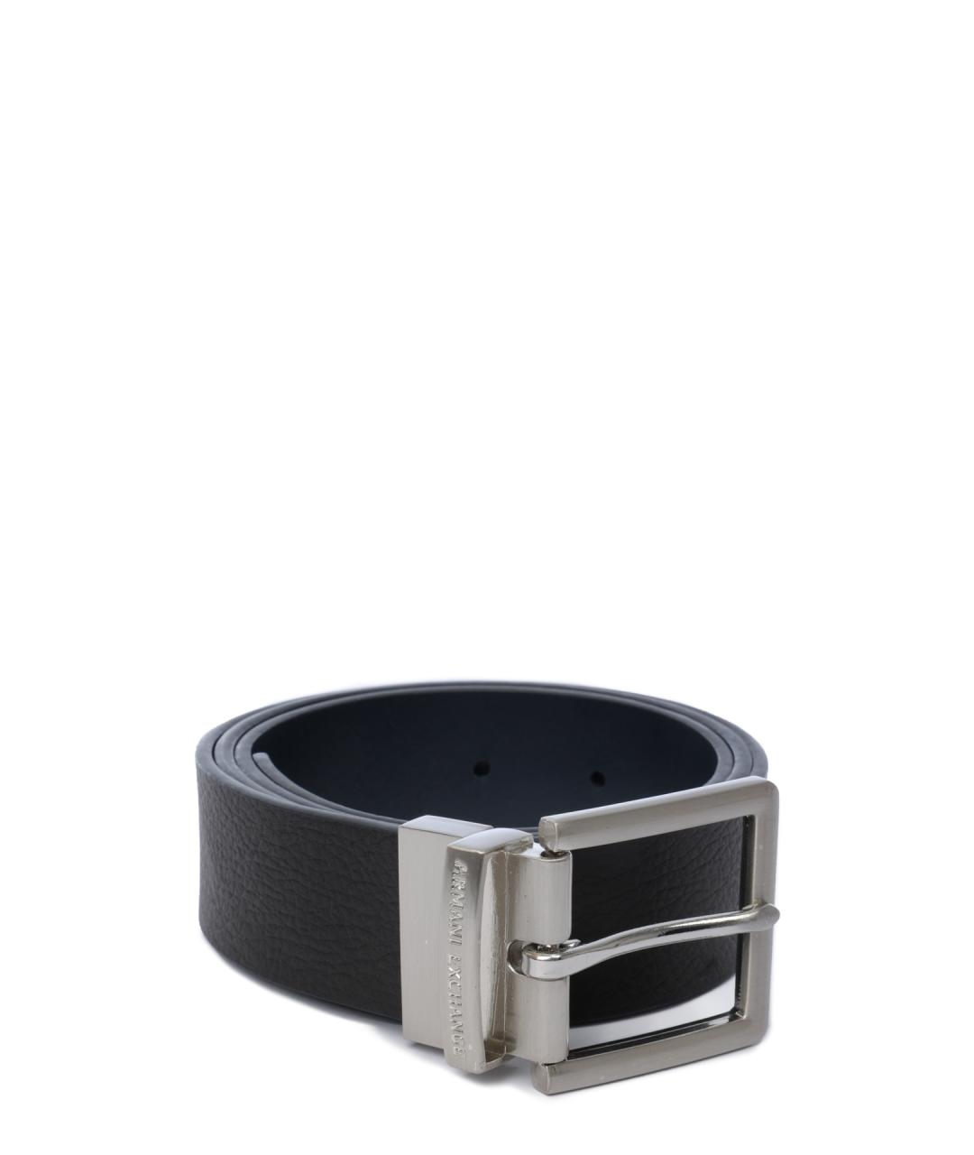 ARMANI EXCHANGE Черный кожаный ремень, фото 2