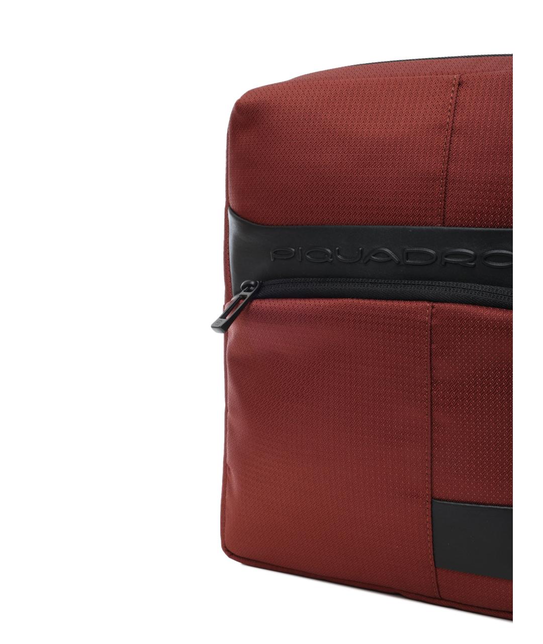 PIQUADRO Бордовая сумка на плечо, фото 5