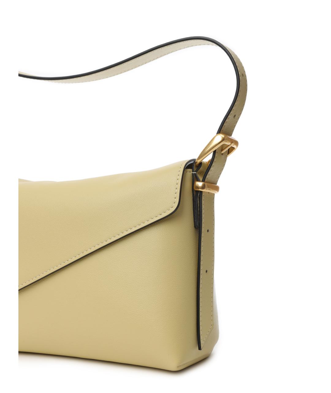 WANDLER Желтая кожаная сумка через плечо, фото 5