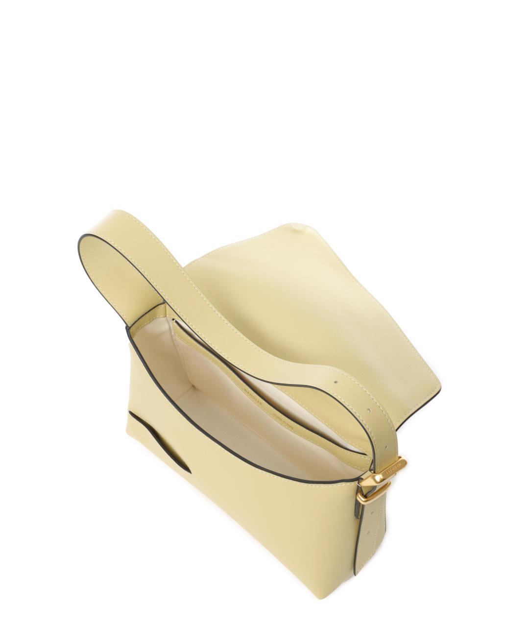 WANDLER Желтая кожаная сумка через плечо, фото 6