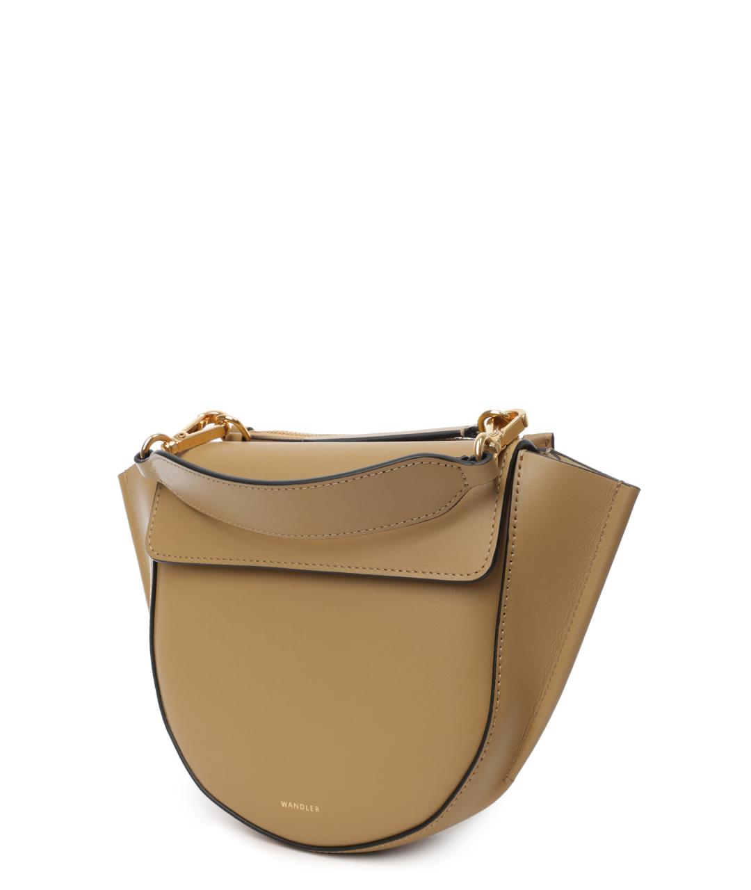 WANDLER Коричневая кожаная сумка через плечо, фото 3