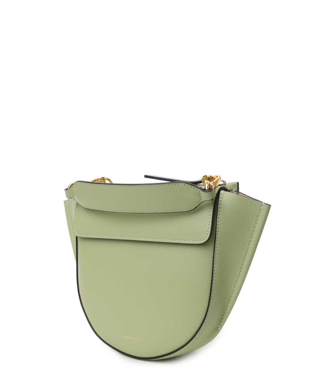 WANDLER Зеленая кожаная сумка через плечо, фото 3