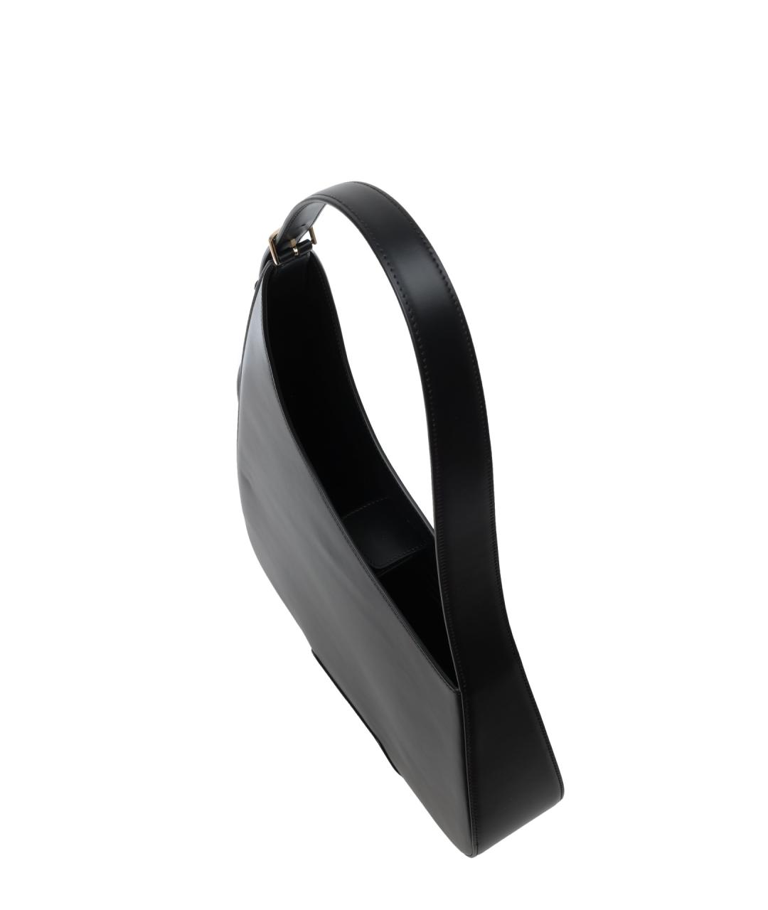 SANTONI Черная кожаная сумка через плечо, фото 5