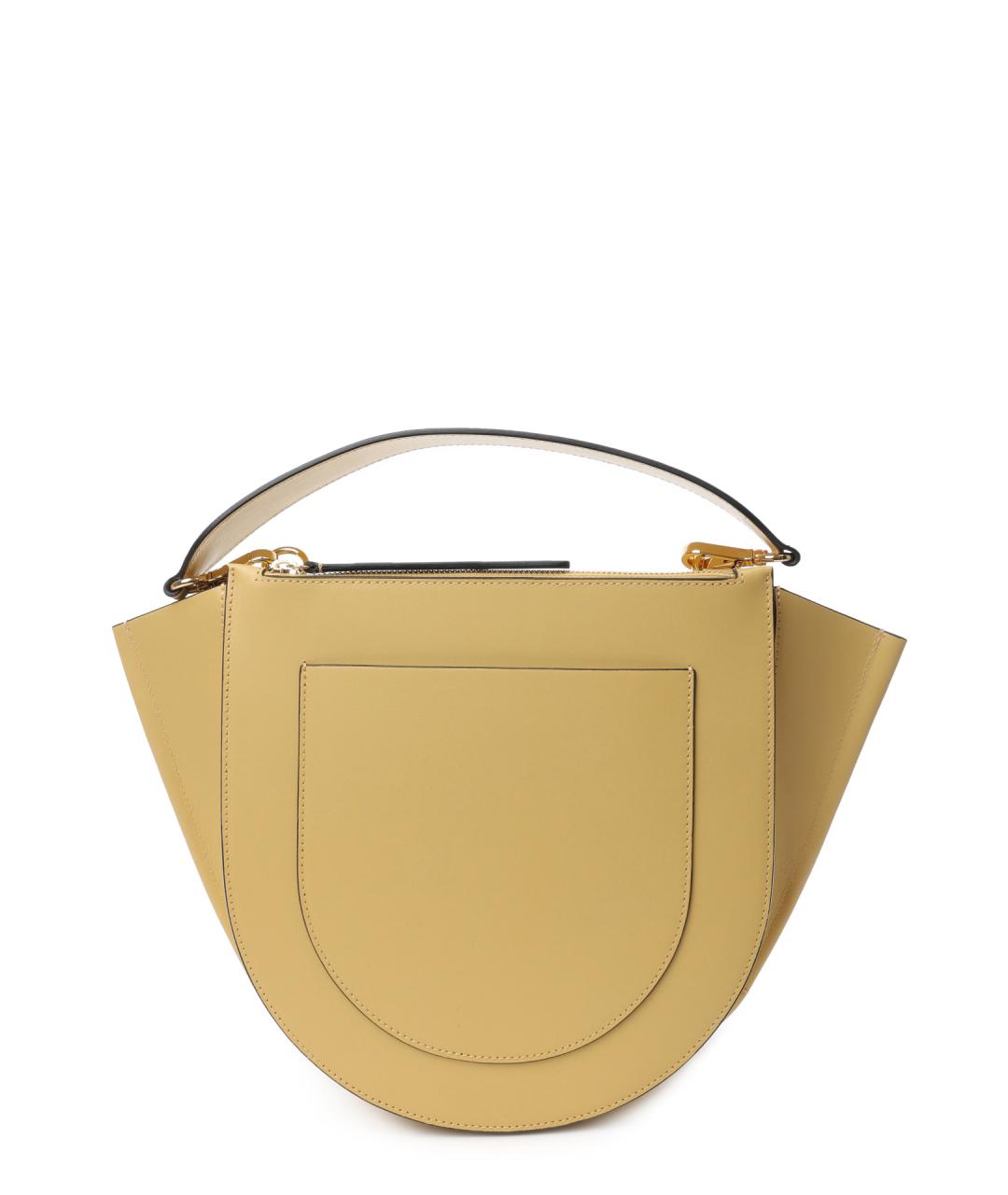 WANDLER Бежевая кожаная сумка через плечо, фото 4