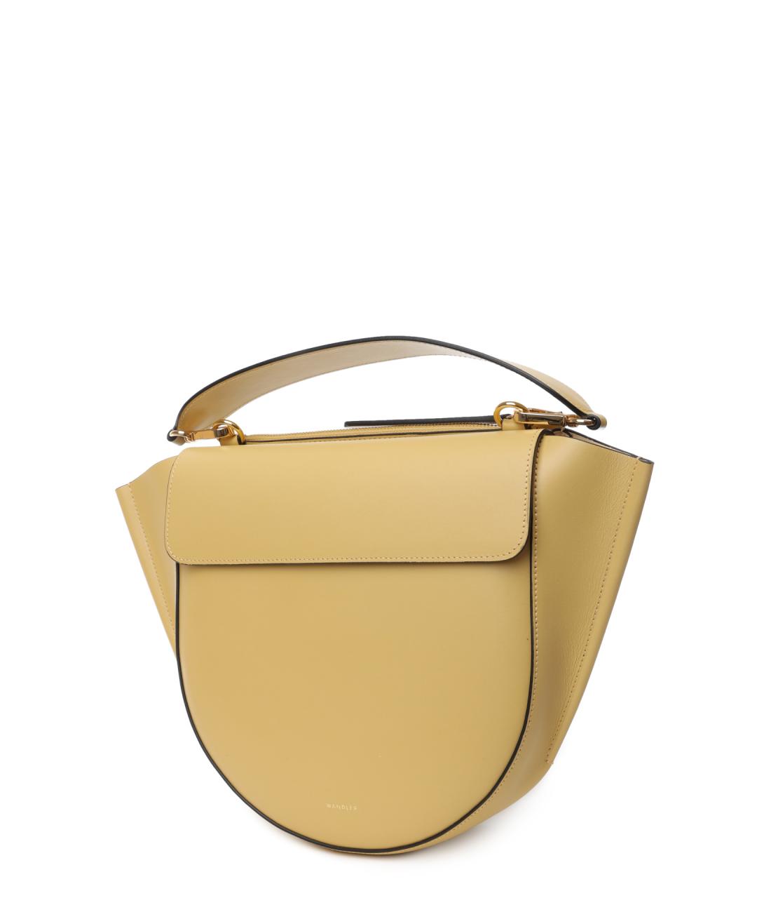 WANDLER Бежевая кожаная сумка через плечо, фото 3