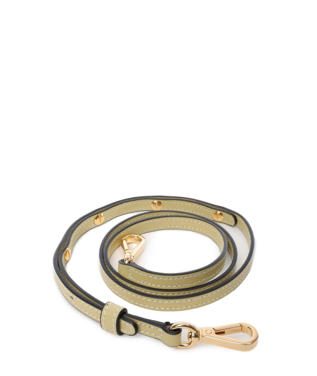 WANDLER Бежевая кожаная сумка с короткими ручками, фото 6