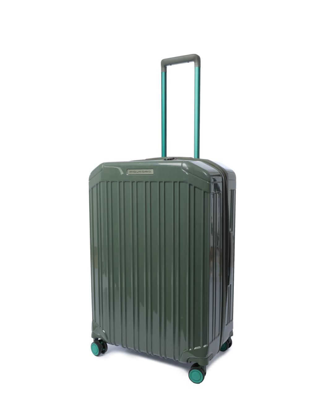 PIQUADRO Зеленый чемодан, фото 2