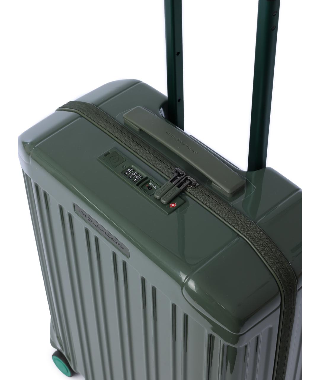 PIQUADRO Зеленый чемодан, фото 4