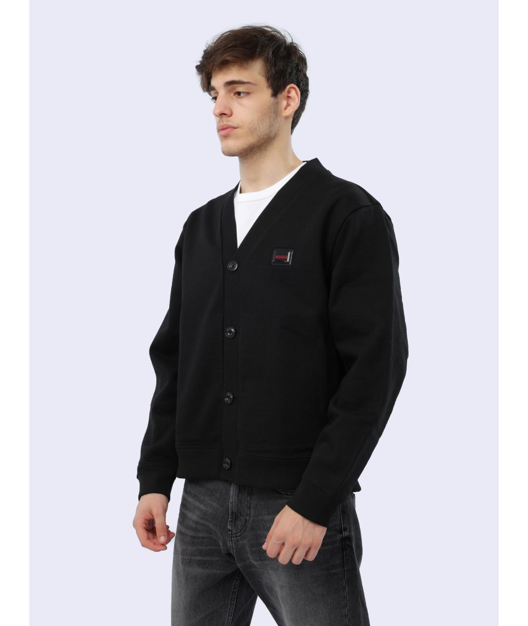 HUGO Черный кардиган, фото 3