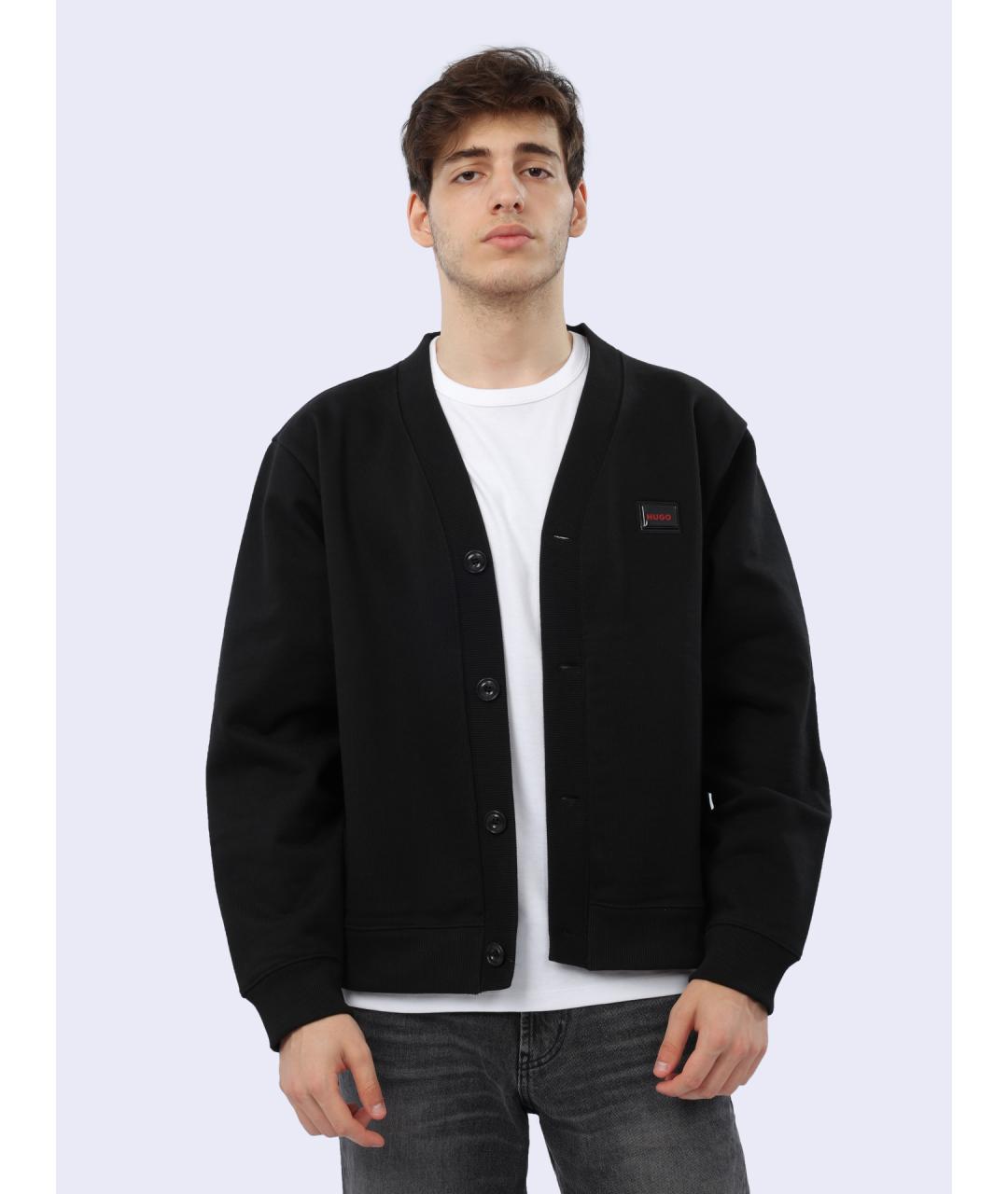 HUGO Черный кардиган, фото 2