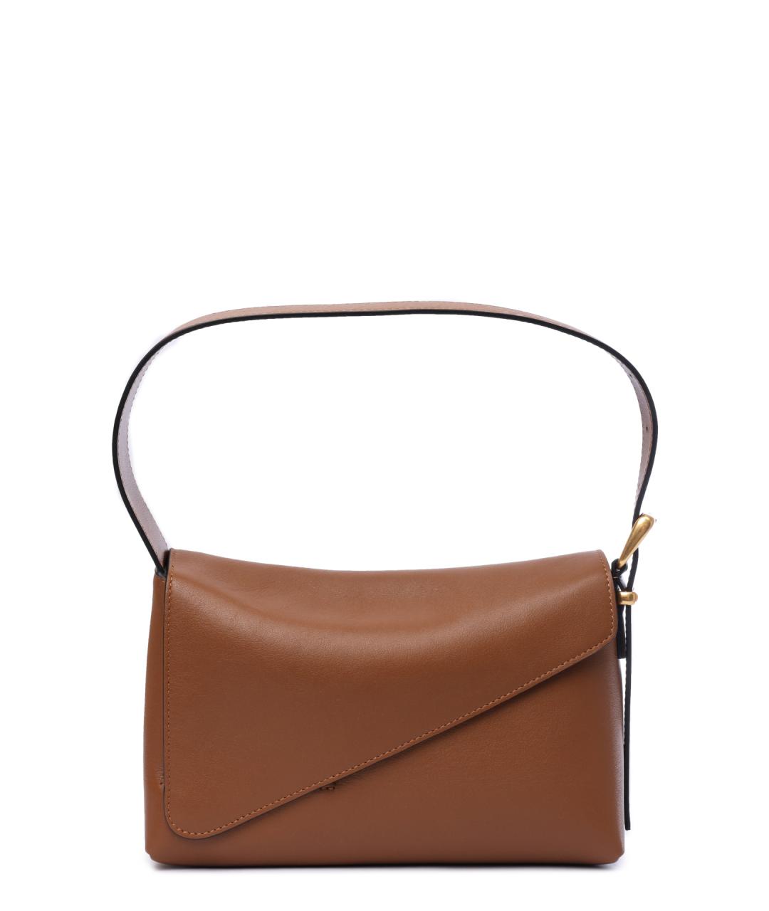 WANDLER Коричневая кожаная сумка через плечо, фото 1
