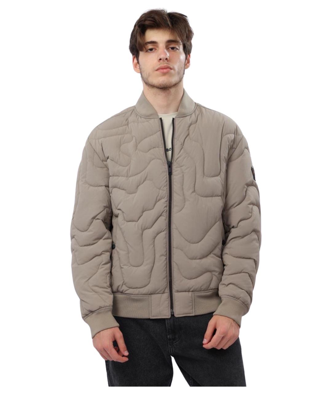 HUGO BOSS Бежевая полиамидовая куртка, фото 1