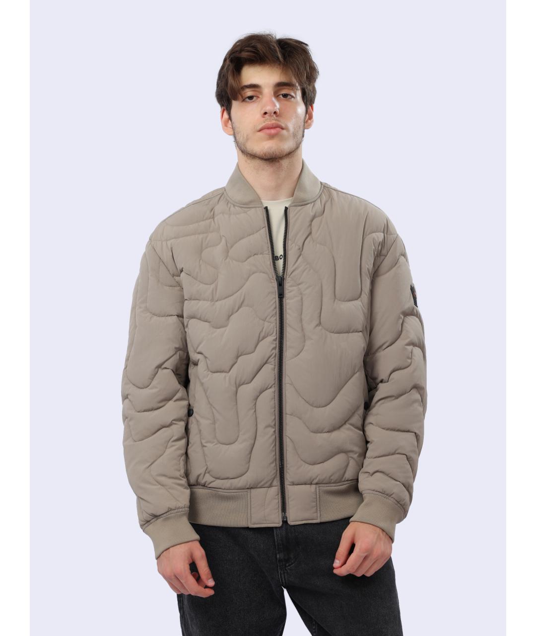 HUGO BOSS Бежевая полиамидовая куртка, фото 6