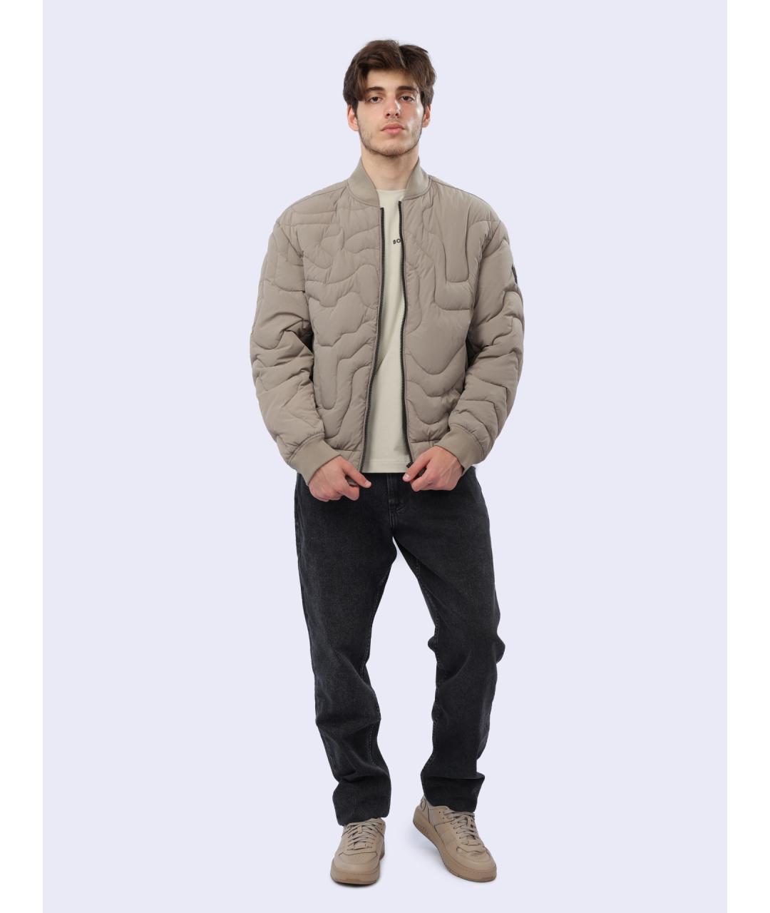 HUGO BOSS Бежевая полиамидовая куртка, фото 2